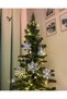 Minimal Snowflakes Christmas Tree Ornaments Set of 10 (7.5 cm) - 3D Printing - 2