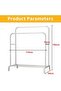 Clothes Organizer And Holder Metal Stand White - 4