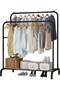 Clothes Organizer And Metal Stand Black 150x96x45cm