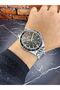 Men's Wristwatch – Black Dial – Stainless Steel Case – Steel Band - 3