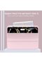 iPad Air 5th/4th Gen 10.9" Case with Pencil Holder, USB-C Pencil Support, Auto Sleep/Wake (Pink) - 2