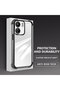 Redmi 13C Compatible Transparent Four-Corner Silicone Coated Glossy Edge Case - 3