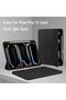 Lenovo M10 Plus 3rd Gen 10.6" Case with Pencil Holder - Slim Folio Protective Cover (Black)