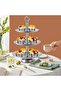 Soporte De Cupcakes De Metal Plateado De 3 مستويات، Soporte