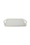 white rectangular porcelain serving dish