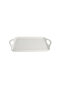 white rectangular porcelain serving dish