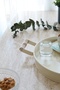 Round Metal Tray with Wooden Handles, Serving and Presentation Tray 26 cm - 6