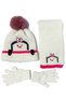 Penguin Figured Knitted Children's Scarf, Beanie and Gloves Set with Fleece Inside, 3-Piece Set - 5