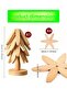 5 Wing Bamboo Trivets Modern & Elegant – Set of 4 Natural Wood Coasters - 5