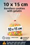 50 Pieces 💙   10X15 cm 💙   Bantsiz 💙 Candy Cookie Accessory Bag Transparent Gelatin Bag Tapeless Bag