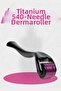 Dermaroller Titanium 540 Needle 1 mm Suitable for Hair Eyebrow Beard Serum Use