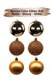 6 cm – Copper Matte Shiny Glitter Christmas Ball Ornament 6 Pieces Decorative Tree and Party Decoration - 5