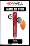 Newwell Liquid Lip Stick 02 + Makeup Sponge Gift