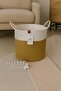 Multi-Purpose Jute Wicker Basket Set Bathroom Laundry Dirty Basket Decor Toy Organizer Basket - 6
