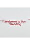 Welcome to Our Engagement Felt Lettering