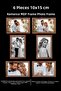 6 قطع إطار 10x15 - إطار MDF - إطار مستطيل - إطار A6 مع PVC