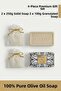 Ottoman Series Premium Gift Set Tulip | 4-Piece Olive Oil Soap & Granule Soap | Elegant Special Box - 3