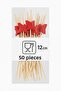 • Special for Valentine's Day • 12 cm Bamboo Toothpick with Red Star Figure • - 3