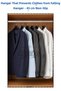 5 Pieces Non-Slip Abs Plastic Clothes Hangers Coat Hangers Shirt Hangers Buluz Hangers Clothing Hangers - 5