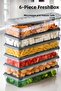 Set of 6 1170 ml Freshbox Storage Containers - Microwave and Freezer Compatible