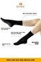 Original Unisex 2 Pairs Anti-Slip Hajj Umrah Tawaf Socket Model Anti-Slip Sole Black Socks - 2