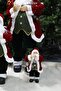 Santa Claus in Red Sequin Jacket with Lantern 30 cm - 2