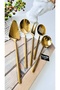 Gold 8 Piece Luxury Service Set and Tongs Service Set - 2