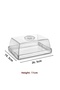 White Elegant Cake Pastry Presentation Stand Tray Dome Crystal Multi-Purpose Presentation Tray Cake Dome 2 - 2