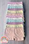 12-Pack of Girls' Pastel Color Ribbed Boxers (6-Pack with Rubber Buckle Gift)
