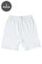 3 Pack 100% Cotton Girls' White Ribbed Shorts 441
