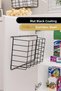 In-Cabinet Organizer 2 Pieces Multi-Purpose Organizer Shelf Wall Kitchen Bathroom Adhesive Metal Shelf - 4
