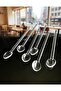 Glass Tea Coffee Stirring Spoon Set of 6 11 cm - Turkish Coffee and Espresso Presentation Spoon - 6