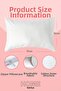 2 Pcs Striped Satin Zippered Hypoallergenic Washable Nano Fiber High-Fill Pillow 900 g - 3