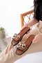 Chained Women's Slippers Outdoor Street Beach and Slippers