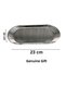(23 cm) Set of 6 Large Boat-Shaped Oval Silver Stainless Steel Snack, Appetizer, Sauce Dish Steel Plate - 4