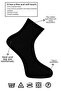 Men's Bamboo Half-Crew Plain Black Seamless Socks 6-Pack - 3