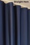 Blackout Curtain 100% Luxury Dauble Blackout Dark Gray Curtain - 3