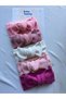 5 Pieces Handmade Ribbed Baby Girl Bandana