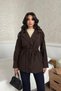 Brown Belted Midi Trench Coat