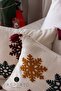 New Year's Winter Series Punch Ponch Embroidered Throw Pillow Cover 1 Piece 43X43Cm - 2