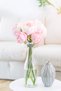 Artificial Flower 6 Pcs Silk Peony Peony Rose Bunch 25 cm Powder Pink - 2