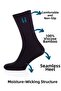 6 Pack Breathable Anti-Odor Heel Seamless 100% Bamboo Long Socks |   Handarte ® - 2