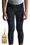 Black Sky Stars Patterned Seasonal and Summer Lycra Long Comfortable Cotton Leggings - 2