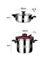 Amethyst Matik 2-Piece Stainless Steel Pressure Cooker 3.5 l + 7 l - 5