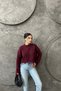 Flowy Detailed Crew Neck Crop Length Knitwear Sweater Aw25Kz0047 - 3