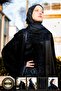Black Silk Abaya Set