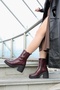 Genuine Leather Fur Women's Thick Heeled Boots 217Kza0657-03