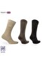 Stockholm Merino Wool Thin Knit Premium Casual Everyday Socks 3 Pack Coffee Shades - 2