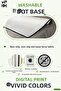 Non-Slip Base Washable Dust Stain Resistant 2-Piece Oval Toilet Bathroom Mat Set - 4