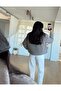 Women's Gray Double Pocket Fur Jacket - 3